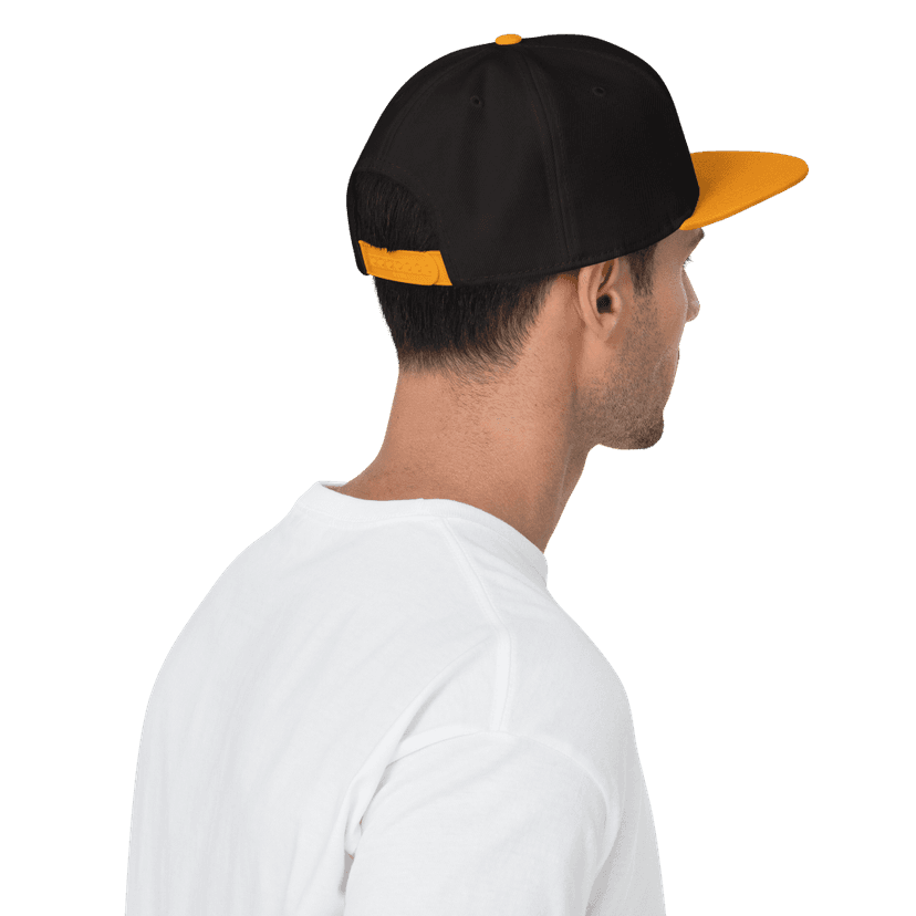 Model Wearing JB Charging Baseball Cap Back View - Corporate Promotional Merchandise