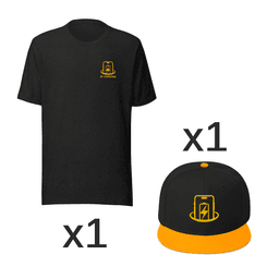 JB Charging Branded Merchandise - Professional T-Shirt and Cap Business Apparel Set (thumbnail)