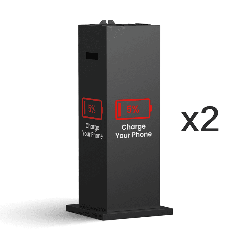 Professional Display Stand for J8 Pro Charging Station - Commercial Mobile Device Charging Setup