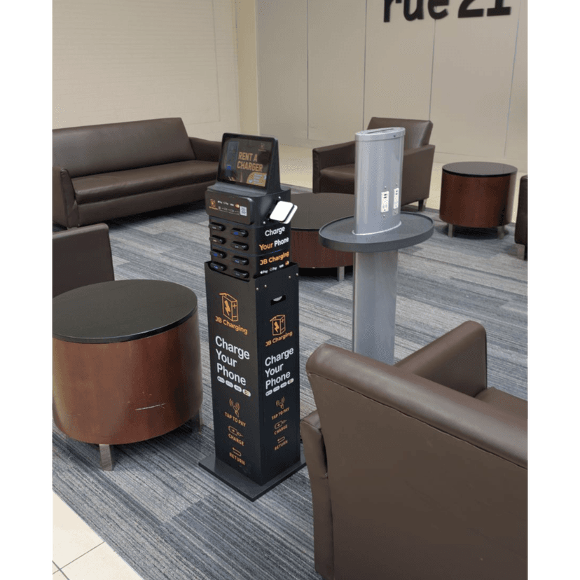 J8 Pro Charging Station Installation in Commercial Venue - Business Phone Charging Solution
