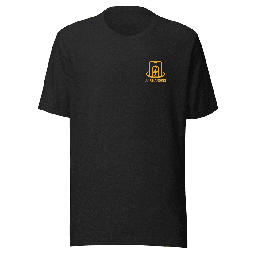 JB Charging Professional T-Shirt Front Design - Branded Business Apparel and Corporate Merchandise