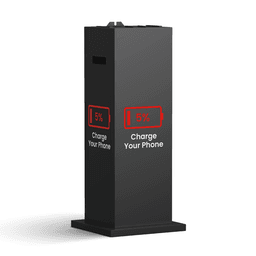 Charging Station Stand Right Side View - Professional Commercial Phone Charger Support Stand (thumbnail)